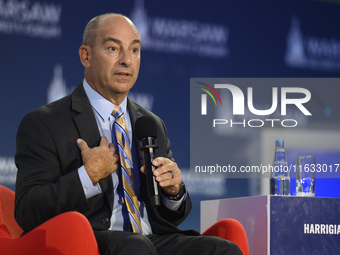 Gen. Jeffrey Harrigian, Vice President Strategic Campaigns at Lockheed Martin speaks during the Warsaw Security Forum 2024 in Warsaw, Poland...