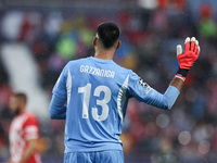 Gazzaniga of Girona FC participates in the UEFA Champions League 2024/25 League Phase MD2 match between Girona FC and Feyenoord at Estadi Mo...