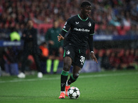 Ibrahim Osman of Feyenoord controls the ball during the UEFA Champions League 2024/25 League Phase MD2 match between Girona FC and Feyenoord...