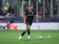 David Hancko of Feyenoord controls the ball during the UEFA Champions League 2024/25 League Phase MD2 match between Girona FC and Feyenoord...