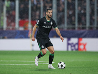 David Hancko of Feyenoord controls the ball during the UEFA Champions League 2024/25 League Phase MD2 match between Girona FC and Feyenoord...