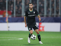 David Hancko of Feyenoord controls the ball during the UEFA Champions League 2024/25 League Phase MD2 match between Girona FC and Feyenoord...