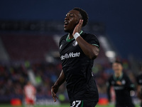 Antoni Milambo of Feyenoord celebrates after scoring a goal during the UEFA Champions League 2024/25 League Phase MD2 match between Girona F...