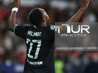 Antoni Milambo of Feyenoord celebrates after scoring a goal during the UEFA Champions League 2024/25 League Phase MD2 match between Girona F...