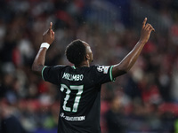 Antoni Milambo of Feyenoord celebrates after scoring a goal during the UEFA Champions League 2024/25 League Phase MD2 match between Girona F...