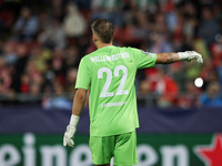 Timon Wellenreuther of Feyenoord participates in the UEFA Champions League 2024/25 League Phase MD2 match between Girona FC and Feyenoord at...