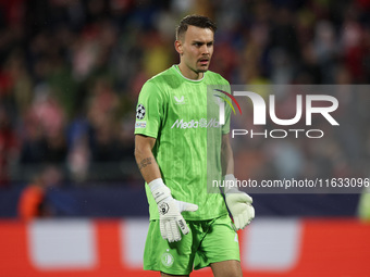 Timon Wellenreuther of Feyenoord participates in the UEFA Champions League 2024/25 League Phase MD2 match between Girona FC and Feyenoord at...