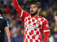 Portu of Girona FC plays during the UEFA Champions League 2024/25 League Phase MD2 match between Girona FC and Feyenoord at Estadi Montilivi...