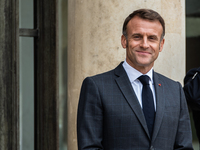 President of the French Republic Emmanuel Macron holds a bilateral meeting with Nikol Pachinian, Armenian Prime Minister, in Paris, France,...