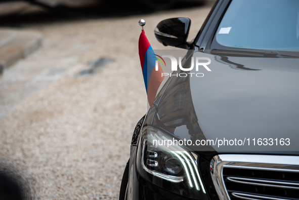 President of the French Republic Emmanuel Macron holds a bilateral meeting with Nikol Pachinian, Armenian Prime Minister, in Paris, France,...