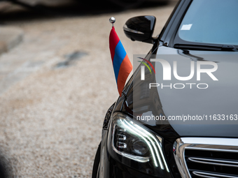 President of the French Republic Emmanuel Macron holds a bilateral meeting with Nikol Pachinian, Armenian Prime Minister, in Paris, France,...