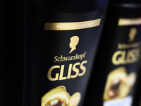 Shwarzkopf Gliss is seen in a store in Krakow, Poland on October 2, 2024. (