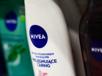 Nivea Cleansing Milk is seen in a store in Krakow, Poland on October 2, 2024. (