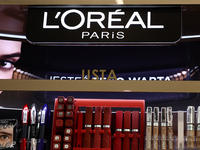 L'Oreal Paris logo is seen in a store in Krakow, Poland on October 2, 2024. (