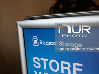 Radical Storage logo is seen in Kraow, Poland on October 2, 2024. (