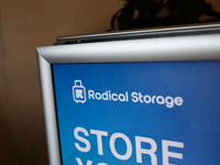 Radical Storage logo is seen in Kraow, Poland on October 2, 2024. (