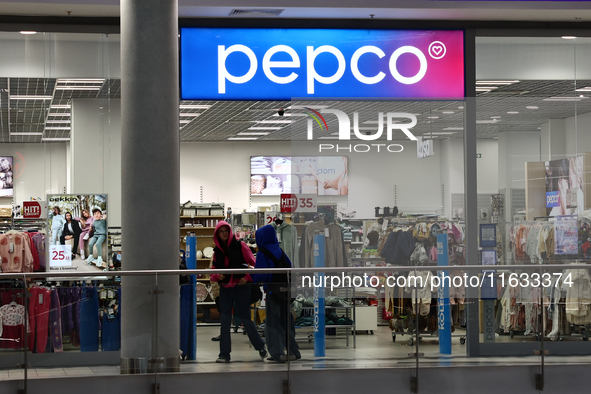 Pepco store is seen on a shopping mall in Krakow, Poland on October 2, 2024. 