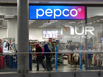 Pepco store is seen on a shopping mall in Krakow, Poland on October 2, 2024. (