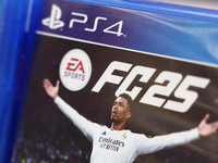 EA Sports FC 25 game packaging is seen in a store in Krakow, Poland on October 2, 2024. (