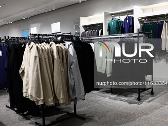 A view of the clothing store in Krakow, Poland on October 2, 2024. (