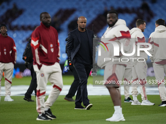 Vincent Kompany head coach of Bayern Munich during the UEFA Champions League 2024/25 League Phase MD2 match between Aston Villa FC and FC Ba...