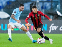 Badredine Bouanani of OCG Nice during the UEFA Europa League 2024/25 League Phase MD2 match between SS Lazio and OCG NIce at Stadio Olimpico...