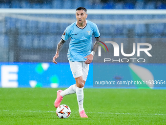 Matias Vecino of SS Lazio during the UEFA Europa League 2024/25 League Phase MD2 match between SS Lazio and OCG NIce at Stadio Olimpico on O...