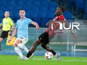 Adam Marusic of SS Lazio during the UEFA Europa League 2024/25 League Phase MD2 match between SS Lazio and OCG NIce at Stadio Olimpico on Oc...