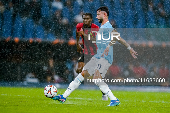 Taty Castellanos of SS Lazio scores second goal during the UEFA Europa League 2024/25 League Phase MD2 match between SS Lazio and OCG NIce a...