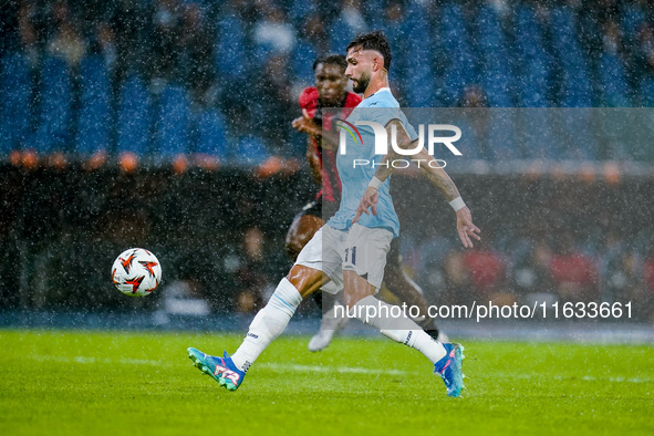 Taty Castellanos of SS Lazio scores second goal during the UEFA Europa League 2024/25 League Phase MD2 match between SS Lazio and OCG NIce a...