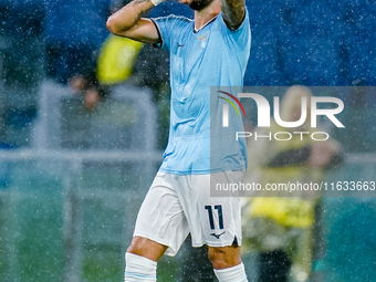 Taty Castellanos of SS Lazio celebrates scoring second goal during the UEFA Europa League 2024/25 League Phase MD2 match between SS Lazio an...