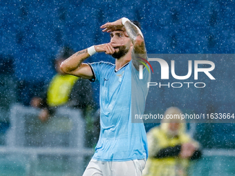 Taty Castellanos of SS Lazio celebrates scoring second goal during the UEFA Europa League 2024/25 League Phase MD2 match between SS Lazio an...