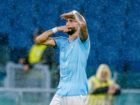 Taty Castellanos of SS Lazio celebrates scoring second goal during the UEFA Europa League 2024/25 League Phase MD2 match between SS Lazio an...