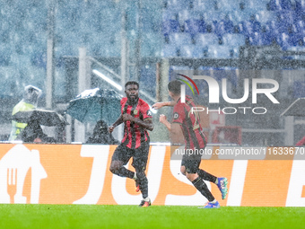 Jeremie Boga of OCG Nice celebrates after scoring first goal during the UEFA Europa League 2024/25 League Phase MD2 match between SS Lazio a...