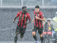 Jeremie Boga of OCG Nice celebrates after scoring first goal during the UEFA Europa League 2024/25 League Phase MD2 match between SS Lazio a...