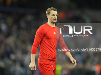 Manuel Neuer goalkeeper of Bayern Munich and Germany after lossing the UEFA Champions League 2024/25 League Phase MD2 match between Aston Vi...