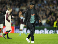 Vincent Kompany head coach of Bayern Munich after lossing the UEFA Champions League 2024/25 League Phase MD2 match between Aston Villa FC an...