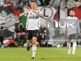 Steve Kapuadi , goal celebration during UEFA Conference League match Legia Warsaw vs Real Betis in Warsaw Poland on 3 October 2024. (