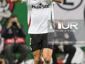 Steve Kapuadi , goal celebration during UEFA Conference League match Legia Warsaw vs Real Betis in Warsaw Poland on 3 October 2024. (