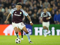 Morgan Rogers attacking midfield of Aston Villa and England in action during the UEFA Champions League 2024/25 League Phase MD2 match betwee...