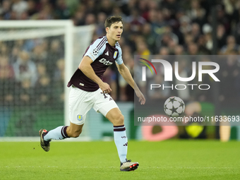 Pau Torres centre-back of Aston Villa and Spain during the UEFA Champions League 2024/25 League Phase MD2 match between Aston Villa FC and F...