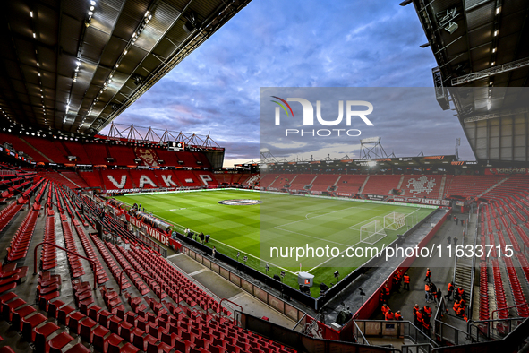 The overview of the stadium during the match between Twente and Fenerbahce at the Grolsch Veste for the UEFA Europa League - League phase -...