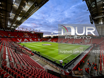 The overview of the stadium during the match between Twente and Fenerbahce at the Grolsch Veste for the UEFA Europa League - League phase -...