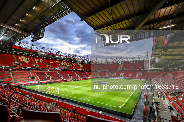 The overview of the stadium during the match between Twente and Fenerbahce at the Grolsch Veste for the UEFA Europa League - League phase -...