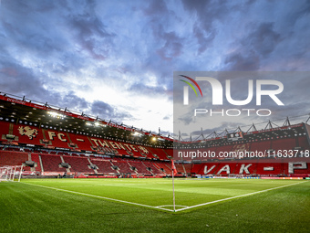 The overview of the stadium during the match between Twente and Fenerbahce at the Grolsch Veste for the UEFA Europa League - League phase -...