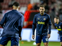 Fenerbahce forward Dusan Tadic plays during the match between Twente and Fenerbahce at the Grolsch Veste for the UEFA Europa League - League...