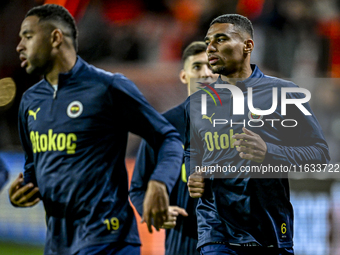 Fenerbahce defender Alexander Djiku plays during the match between Twente and Fenerbahce at the Grolsch Veste for the UEFA Europa League - L...