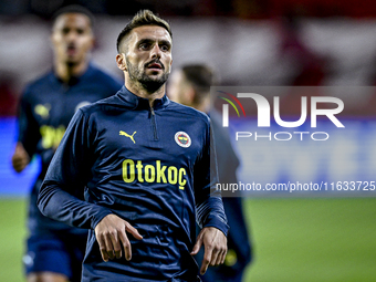 Fenerbahce forward Dusan Tadic plays during the match between Twente and Fenerbahce at the Grolsch Veste for the UEFA Europa League - League...