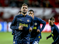 Fenerbahce forward Dusan Tadic plays during the match between Twente and Fenerbahce at the Grolsch Veste for the UEFA Europa League - League...