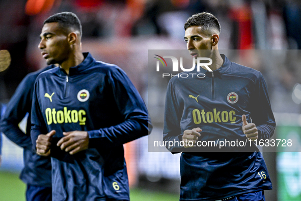 Fenerbahce defender Mert Muldur participates in the match between Twente and Fenerbahce at the Grolsch Veste for the UEFA Europa League - Le...